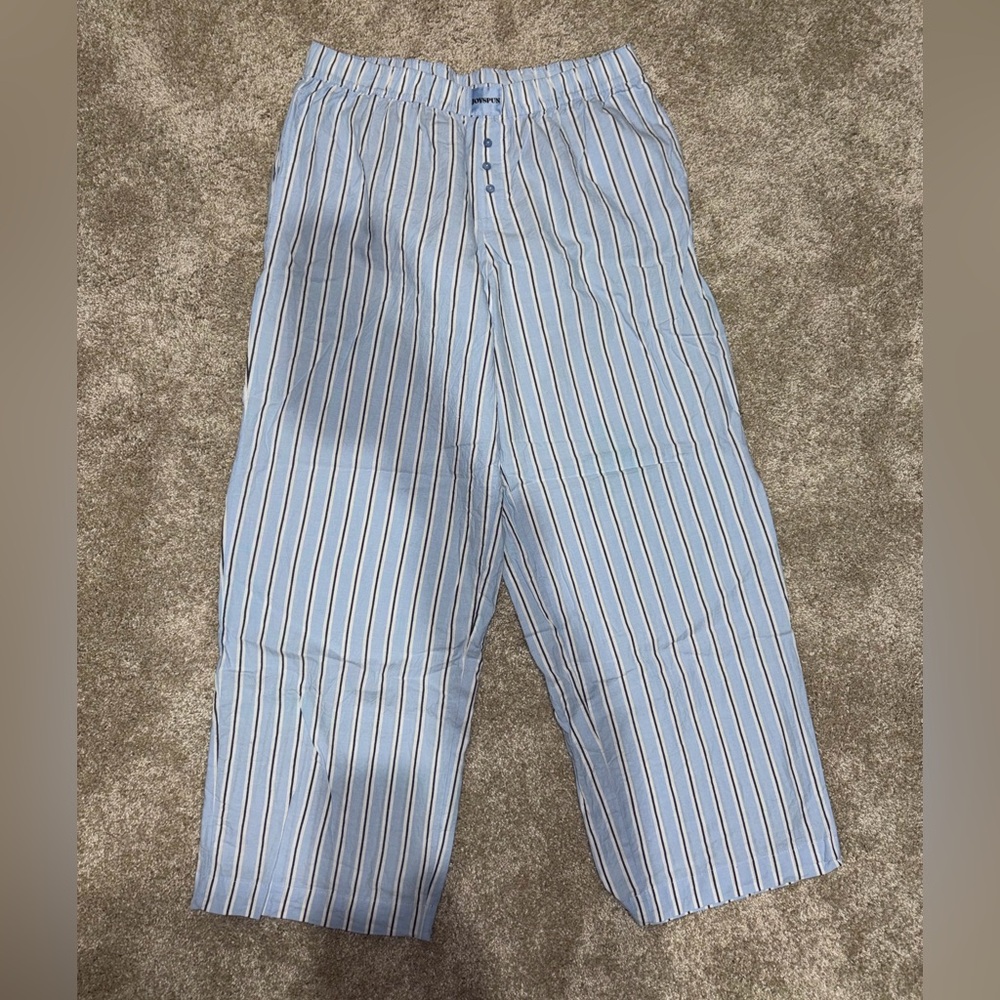 Striped Blue and White Pants